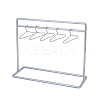 SUPERFINDINGS Iron Doll Clothes Rack & Hangers DJEW-FH0001-18P-1