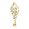 Brass Micro Pave Clear Cubic Zirconia Pendants LS-KK-I476-10G-1