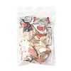 10 Bags Spray Painted Alloy Enamel Magnetic Split Pendants ENAM-FS0003-01-6