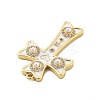 Brass Micro Pave Cubic Zirconia Pendants KK-L228-34G-01-2