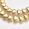 Electroplate Non-magnetic Synthetic Hematite Beads Strands G-K239-17-3