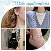 12Pcs 6 Style Brass Micro Pave Clear Cubic Zirconia Charms ZIRC-DC0001-02-5