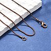 Brass Round Snake Chain Necklace Making LS-KK-F763-07R-4