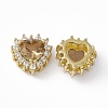 Rack Plating Brass Micro Pave Cubic Zirconia Beads KK-C007-12G-05-2