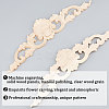 Natural Solid Wood Carved Onlay Applique Craft WOOD-WH0101-71-5