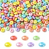 700Pcs 7 Colors UV Plating Opaque Acrylic Beads MACR-YW0004-82-1