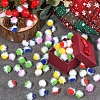 100Pcs 5 Colors Polyester Pom Pom Ball DIY-SC0031-42-5