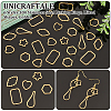 36Pcs 6 Styles 304 Stainless Steel Linking Rings STAS-UN0060-53-5