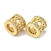 Rack Plating Brass Cubic Zirconia European Beads KK-R147-08G-3