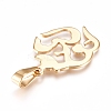 Yoga 304 Stainless Steel Pendants STAS-I135-28G-2