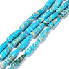 Dyed Natural Imperial Jasper Beads Strands G-G0001-C01-01-1