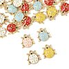 24Pcs Alloy Enamel Charms ENAM-FS0003-75-2