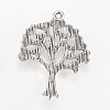 Tibetan Style Alloy Pendants TIBEP-Q064-44AS-RS-2
