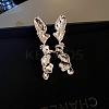 Silver Needle Silver Earrings Fashion Metal Earrings Simple Design Earrings TV7290-1-1