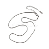 2MM 304 Stainless Steel Link Chain Necklaces for Women NJEW-B131-10P-4