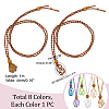 9Pcs 9 Colors Braided Cotton Thread Cords Macrame Pouch Necklace Making FIND-PH0010-47A-2
