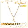 1pc 304 Stainless Steel Letter Pendant Necklaces NJEW-LP0001-39X-G-2