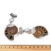 Synthetic Opalite Fossil Snail Pendants G-F062-07-2