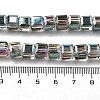 Electroplate Glass Beads Strands EGLA-H108-01A-HP01-4