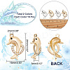 32Pcs 2 Colors Alloy Rhinestone Pendants FIND-AR0003-43-2