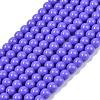 Painted Glass Bead Strands DGLA-S071-8mm-B41-4