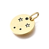 Twelve Constellations 304 Stainless Steel Enamel Pendants STAS-A148-01G-09-2