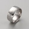 201 Stainless Steel Simple Plain Band Ring for Women RJEW-WH0015-02A-1