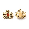 Natural Carnelian Eye Charms STAS-H177-06G-1