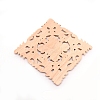 Natural Solid Wood Carved Onlay Applique Craft WOOD-WH0101-67-2