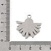 304 Stainless Steel Pendants STAS-N108-104P-4