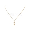 Natural Pearl Pendant Necklace & Dangle Earrings SJEW-JS01276-3