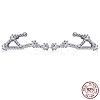 Cubic Zirconia Constellation Stud Earrings EJEW-P231-90P-10-2