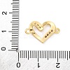 Brass Micro Pave Cubic Zirconia Connector Charms KK-S510-37G-01-3