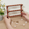 1 Bag 3-Tier Wooden Wall Mounted Dice Organizer Display Tower Racks ODIS-BC0001-27-3