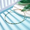 Natural Indian Agate Beaded Necklaces for Women NJEW-JN03789-03-2