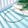 Natural Indian Agate Beaded Necklaces for Women NJEW-JN03789-03-2