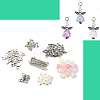 DIY ABS Plastic Imitation Pearl Angel Pendant Making Kits DIY-FP0001-44-6