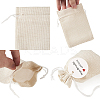 Burlap Packing Pouches Drawstring Bags ABAG-TA0001-14-5