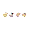 Ion Plating(IP) 304 Stainless Steel Ear Stud Findings STAS-O119-16B-M-3