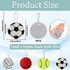 20Pcs 4 Styles PVC Sports Ball Pendant Decoration KY-SP0001-59-2