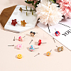 304 Stainless Steel Stud Earrings Findings STAS-UN0006-18P-3