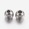 Stainless Steel Beads X-STAS-R033-3mm-2