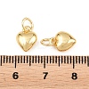 Valentine's Day Brass Charms KK-H292-57C-G-3