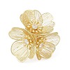 Alloy Rhinestone Cuff Rings for Women RJEW-Z047-04G-3