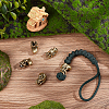 Outdoor EDC Tool Brass Parachute Rope European Beads KK-WH0066-03AB-4