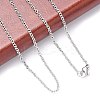 Tarnish Resistant 304 Stainless Steel Cable Chain Necklaces X-STAS-O037-120P-3