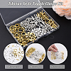 40 Sets 8 Styles Tibetan Style Alloy Toggle Clasps TIBE-YW0001-69C-4
