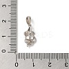 Rhodium Plated 925 Sterling Silver Ice Pick Pinch Bails STER-NH0001-20P-3