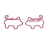 Open Pig Shape Iron Stud Earrings EJEW-JE04728-2