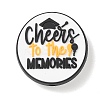 Graduation Theme Silicone Beads SL-CBAF318-B05-1